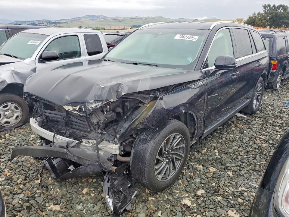 2023 Lincoln townhouse Aviator VIN 5LM5J0XC8PGL07896 COPART salvage auction — FRONT END, CA - SALVAGE CERTIFICATE, sold $4,850 on 2026-07-30 (photo 1)