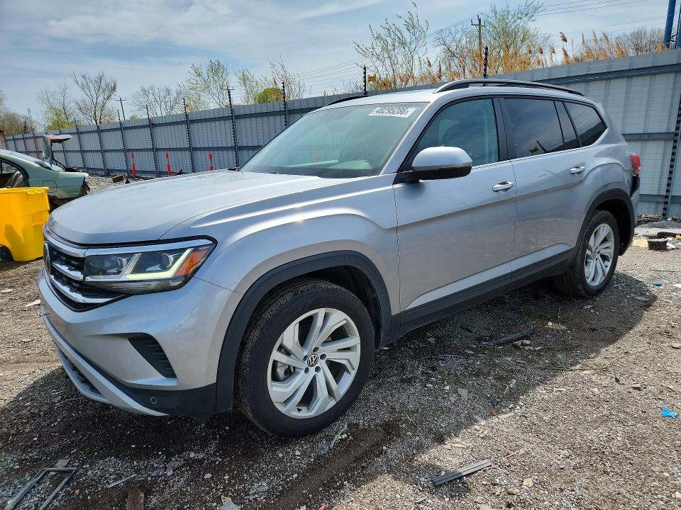 2022 Volkswagen Atlas VIN 1V2KR2CA4NC514243 COPART salvage auction — REAR END, Il - Salvage Certificate, sold $10,100 on 2026-07-03 (photo 1)