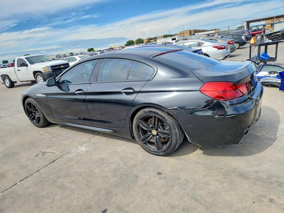 2015 BMW 6er VIN WBA6B8C55FD453460 COPART salvage auction — REAR END, Tx - Certificate Of Title (P), sold $6,300 on 2026-07-30 (photo 2)