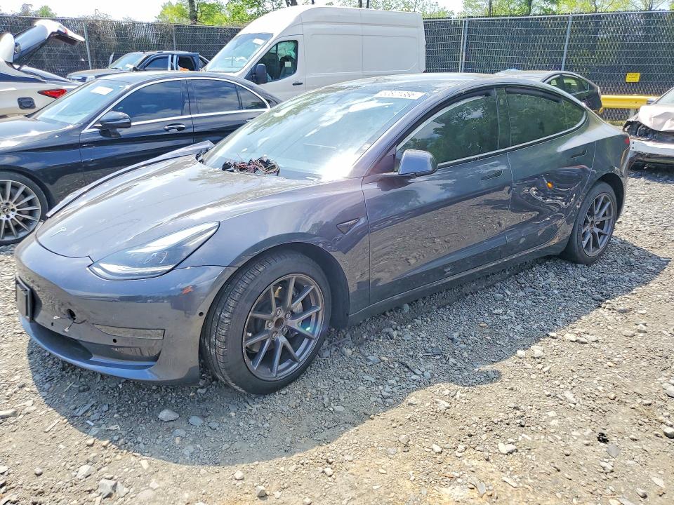 2021 Tesla Model 3 VIN 5YJ3E1EA0MF015949 COPART salvage auction — FRONT END, Md - Cert Of Salvage > 75% Damage, sold $4,700 on 2026-07-17 (photo 1)