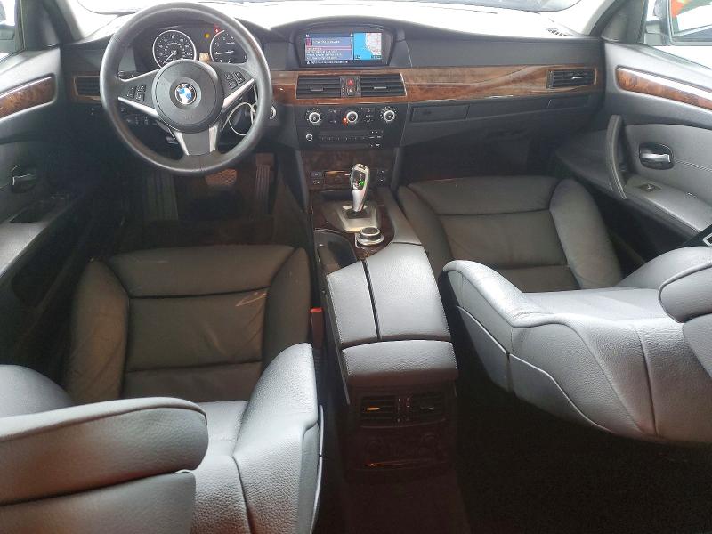 2008 BMW 5er VIN WBANV93568CZ67979 COPART salvage auction — FRONT END, Ca - Salvage Certificate, sold $1,350 on 2026-07-02 (photo 8)