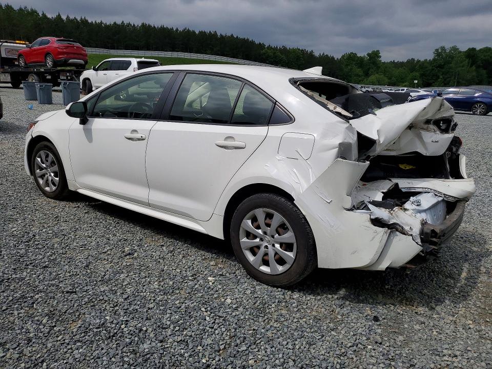 2020 Toyota Corolla VIN JTDEPRAE5LJ098893 COPART salvage auction — REAR END, Nc - Salvage Certificate Of Title, sold $2,900 on 2026-07-02 (photo 2)