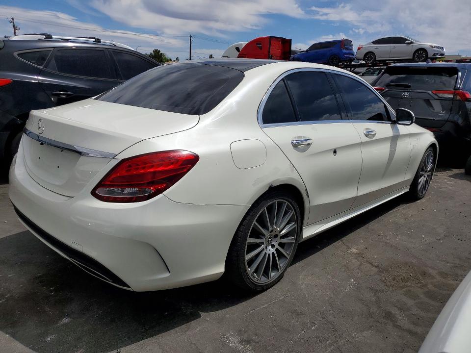 2017 Mercedes-benz C-klasse VIN 55SWF4JB7HU225026 COPART salvage auction — MINOR DENT/SCRATCHES, Nv - Certificate Of Title (P), sold $6,500 on 2026-07-02 (photo 3)