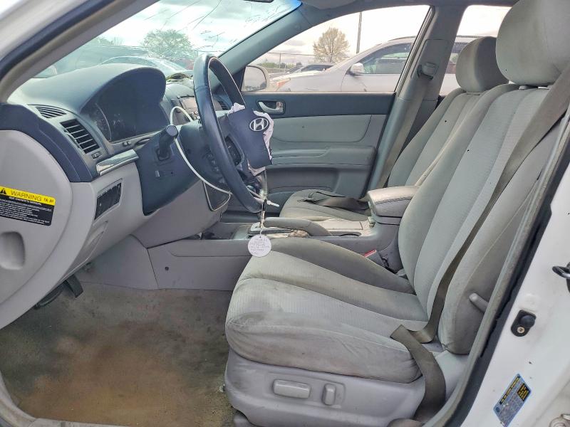 2008 Hyundai Sonata VIN 5NPET46F88H379795 COPART salvage auction — FRONT END, In - Cert Of Title - Rebuilt Vehicl, sold $500 on 2026-07-07 (photo 7)
