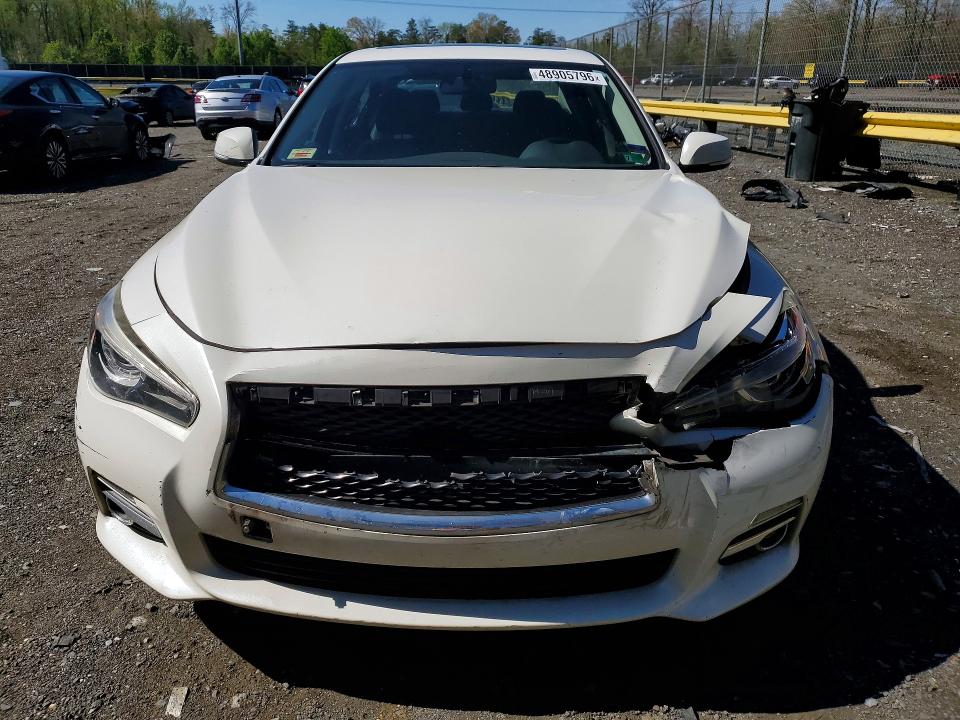 2016 Infiniti Q50 VIN JN1CV7AP4GM201635 COPART salvage auction — REAR END, MD - CERT OF SALVAGE > 75% DAMAGE, sold $625 on 2026-07-10 (photo 5)