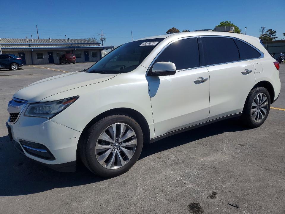 2014 Acura Mdx VIN 5FRYD4H47EB042873 COPART salvage auction — FRONT END, Ok - Certificate Of Title, sold $3,150 on 2026-07-24 (photo 1)