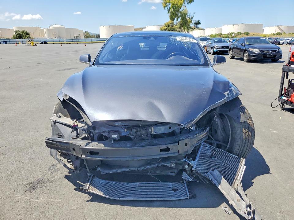 2015 Tesla Model s VIN 5YJSA1E11FF118811 COPART salvage auction — FRONT END, Ca - Dis/Dlr/Exp Clean W/Salv Hist, sold $700 on 2026-07-29 (photo 5)