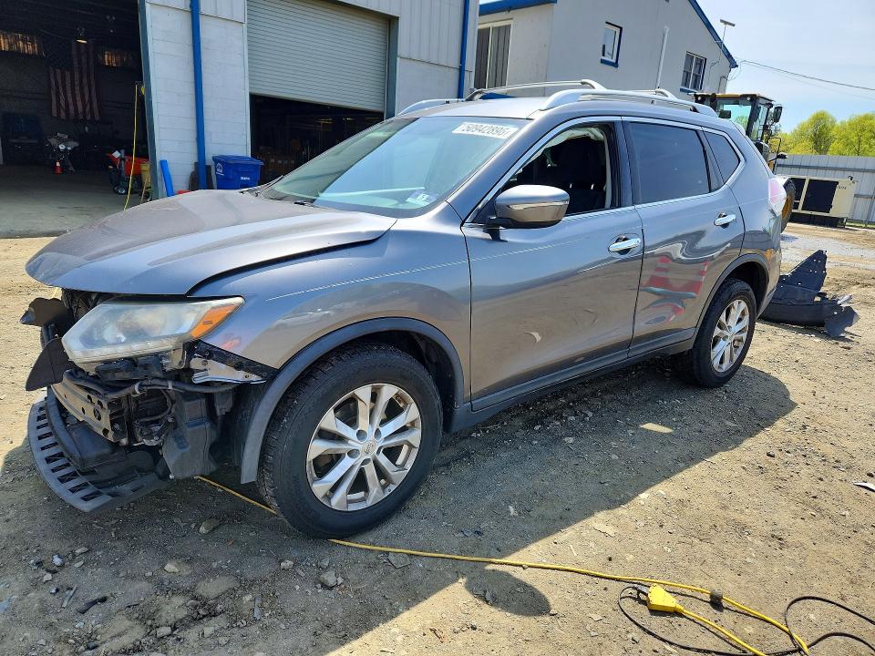 2015 Nissan Rogue VIN KNMAT2MVXFP520672 COPART salvage auction — FRONT END, NJ, sold $375 on 2026-07-08 (photo 1)