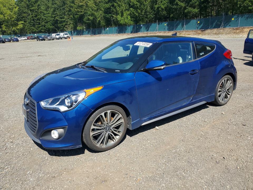 2016 Hyundai Veloster VIN KMHTC6AEXGU289758 COPART salvage auction — MINOR DENT/SCRATCHES, WA, sold $5,500 on 2026-07-10 (photo 1)