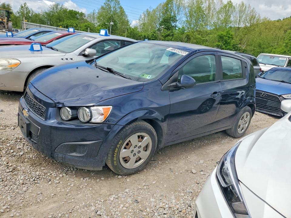 2015 Chevrolet SONIC VIN 1G1JA6SH9F4141831 COPART salvage auction — FRONT END, Wv - Certificate Of Title, sold $2,050 on 2026-07-09 (photo 1)