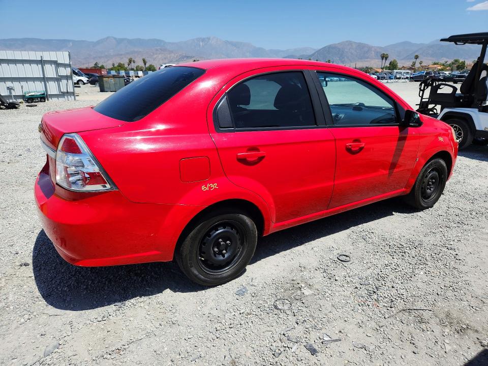 2009 Chevrolet Aveo VIN KL1TD56E39B368456 COPART salvage auction — REAR END, Ca - Non-Repairable Vehicle Cert, sold $375 on 2026-07-08 (photo 3)