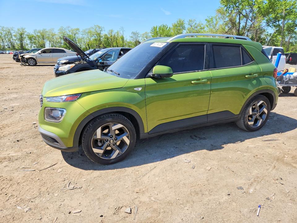 2022 Hyundai Venue VIN KMHRC8A32NU154159 COPART salvage auction — FRONT END, Md - Cert Of Salvage > 75% Damage, sold $1,900 on 2026-07-23 (photo 1)