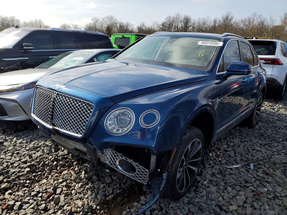 2017 Bentley Bentayga VIN SJAAC2ZVXHC014876 COPART salvage auction — FRONT END, Nj - Cert Of Title-Salvage, sold $28,250 on 2026-07-31 (photo 1)