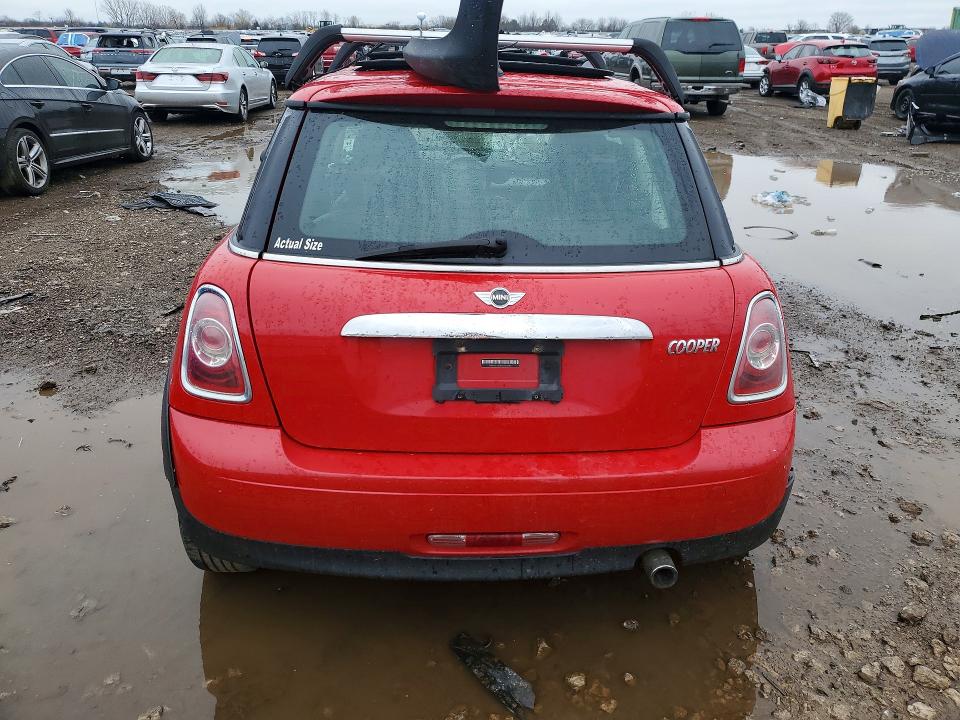 2013 Mini Cooper VIN WMWSU3C54DT370925 COPART salvage auction — FRONT END, Il - Salvage Certificate, sold $400 on 2026-07-02 (photo 6)