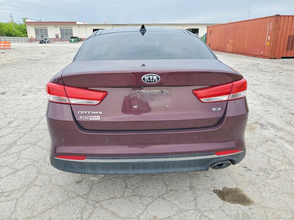 2016 Kia Optima VIN 5XXGU4L39GG101918 COPART salvage auction — FRONT END, In - Cert Of Title-Salvage Title, sold $675 on 2026-07-28 (photo 6)