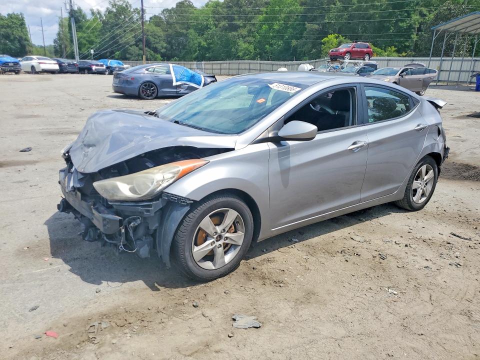 2012 Hyundai Elantra VIN KMHDH4AE2CU259433 COPART salvage auction — REAR END, SC - CERT OF TITLE-SALVAGE, sold $550 on 2026-07-09 (photo 1)
