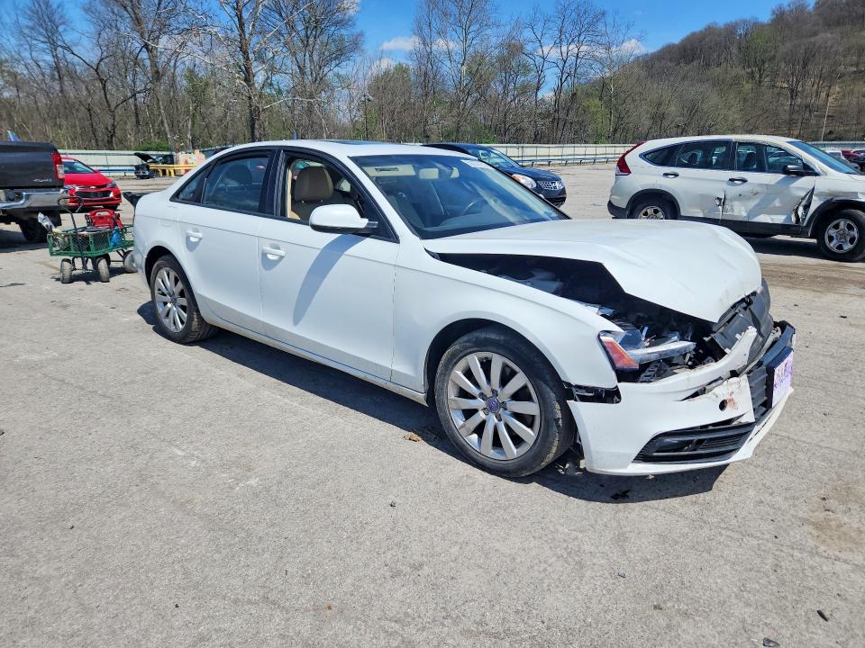 2014 Audi A4 VIN WAUBFAFL0EN002174 COPART salvage auction — FRONT END, PA - CERTIFICATE OF SALVAGE, sold $875 on 2026-07-02 (photo 4)