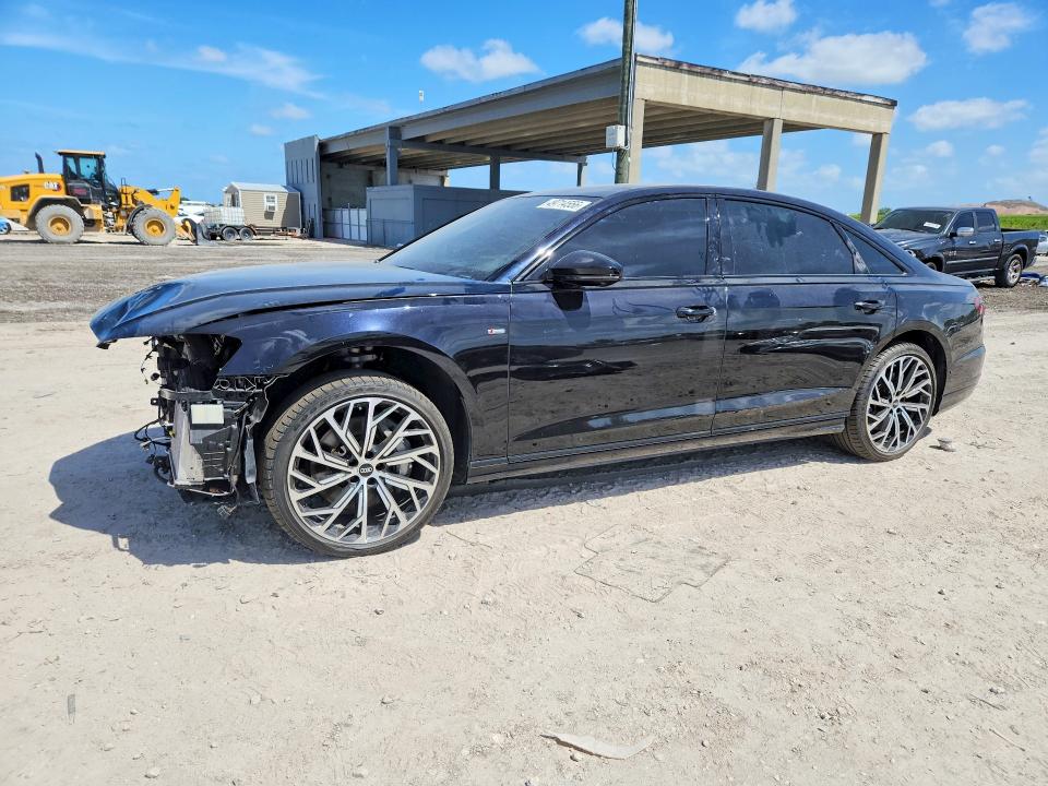 2024 Audi A8 VIN WAULDAF8XRN004994 COPART salvage auction — FRONT END, Fl - Cert Of Title Slvg Rebuildable, sold $25,750 on 2026-07-02 (photo 1)