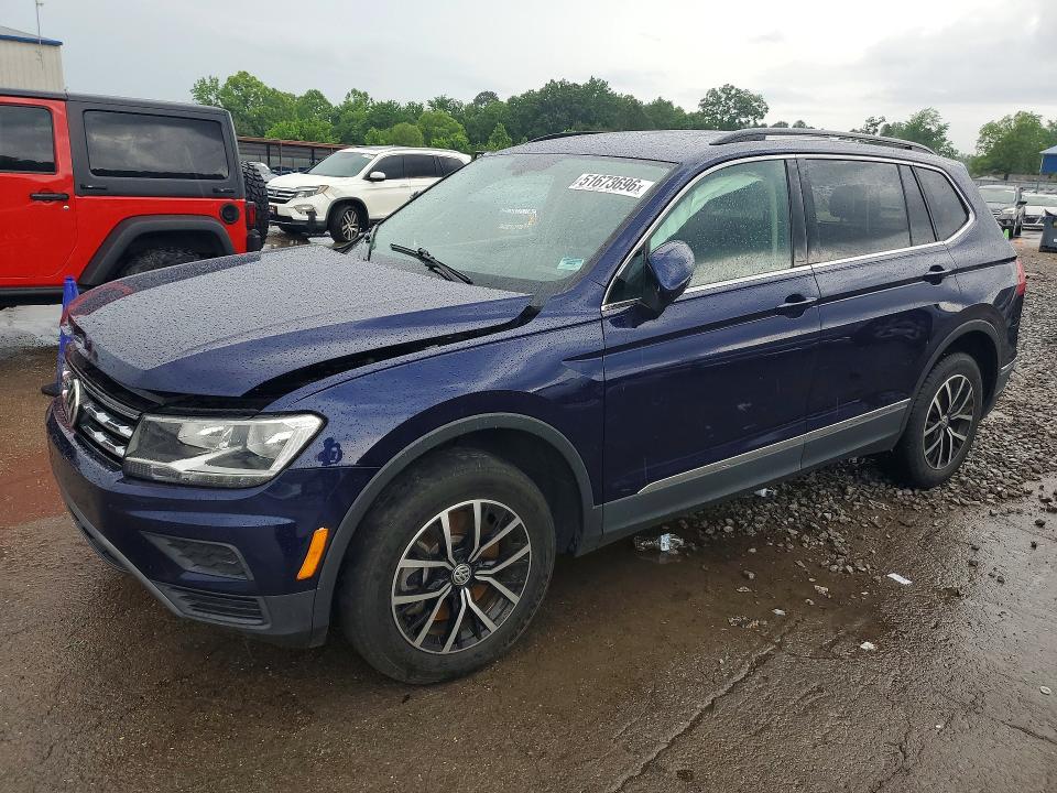 2021 Volkswagen Tiguan VIN 3VV3B7AX7MM012923 COPART salvage auction — FRONT END, Ms - Cert Of Title-Salvaged, sold $3,650 on 2026-07-03 (photo 1)