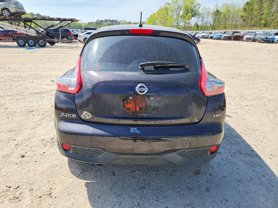 2016 Nissan Juke VIN JN8AF5MV5GT656181 COPART salvage auction — BURN, VA - CERT OF TITLE - SALVAGE, sold $100 on 2026-07-28 (photo 6)