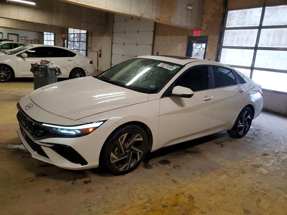 2025 Hyundai Elantra VIN KMHLN4DJ7SU150199 COPART salvage auction — HAIL, IN - CERT OF TITLE-SALVAGE TITLE, sold $2,300 on 2026-07-31 (photo 1)