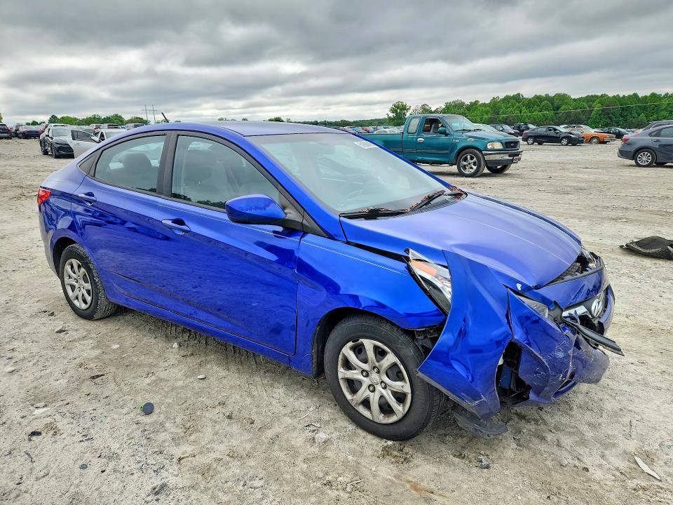 2013 Hyundai Accent VIN KMHCT4AE0DU500207 COPART salvage auction — FRONT END, Ga - Cert Of Title-Salvage, sold $550 on 2026-08-03 (photo 4)
