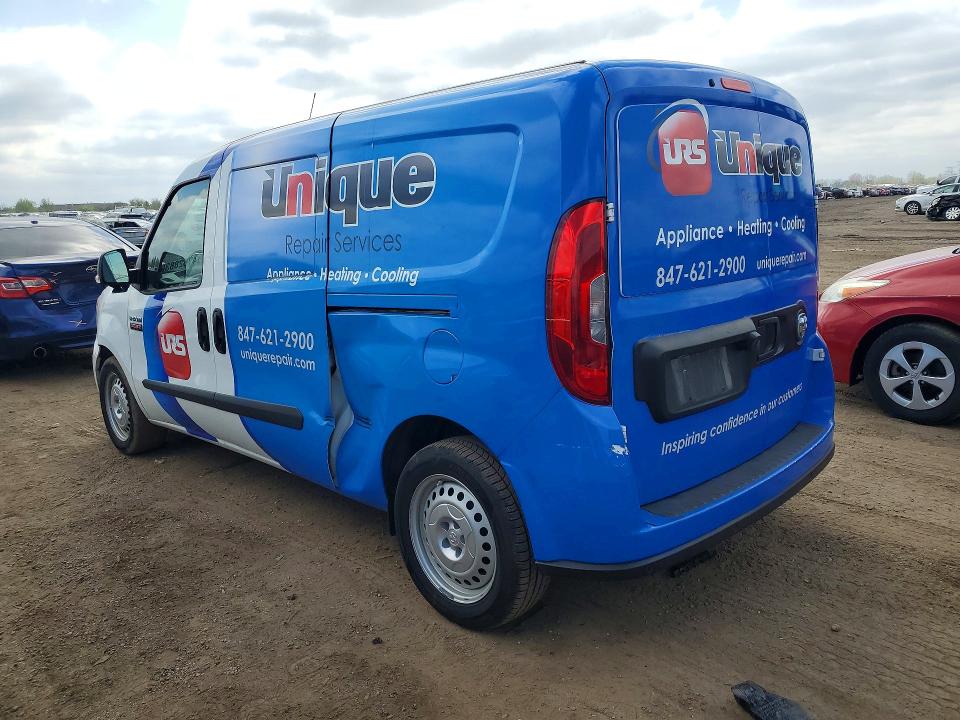 2022 Ram Promaster city VIN ZFBHRFAB0N6X39257 COPART salvage auction — SIDE, Il - Salvage Certificate, sold $300 on 2026-07-29 (photo 2)