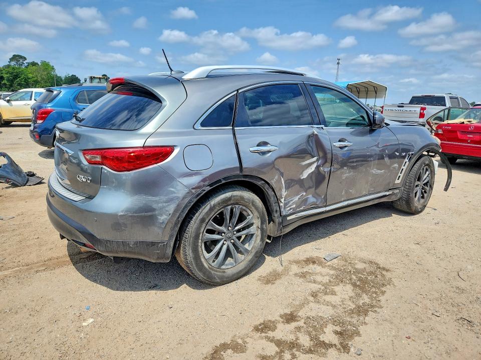 2014 Infiniti Qx70 VIN JN8CS1MU9EM451927 COPART salvage auction — FRONT END, FL - CERT OF TITLE SLVG REBUILDABLE, sold $300 on 2026-07-09 (photo 3)