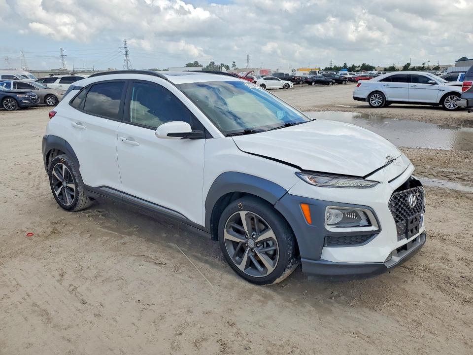 2021 Hyundai Kona VIN KM8K5CA53MU734230 COPART salvage auction — FRONT END, Tx - Salvage Vehicle Title, sold $200 on 2026-07-21 (photo 4)