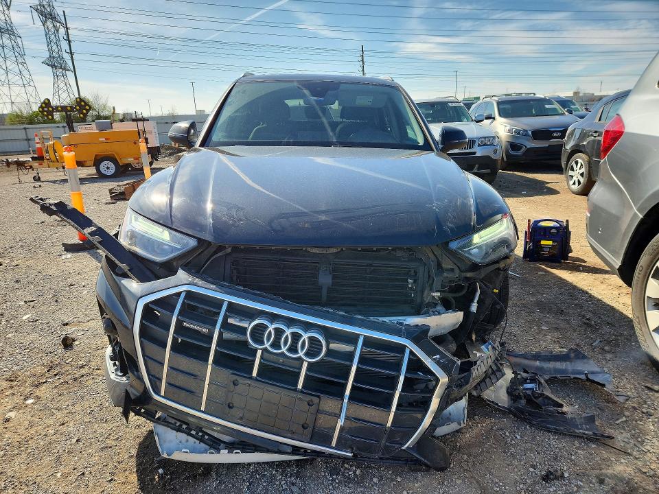 2021 Audi Q5 VIN WA1BAAFY6M2055503 COPART salvage auction — FRONT END, Salvage Title, sold $250 on 2026-07-28 (photo 5)