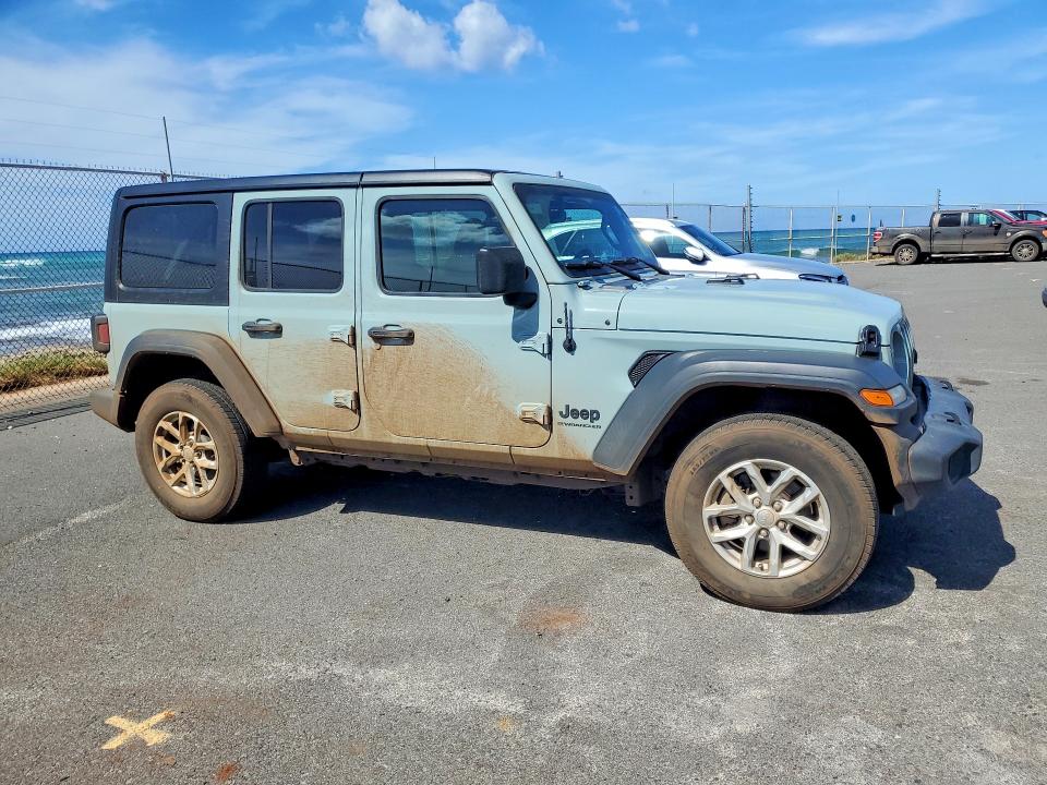 2023 Jeep Wrangler / VIN 1C4HJXDG6PW622562 COPART salvage auction — WATER/FLOOD, Hi - Certificate Of Salvage, sold $8,500 on 2026-07-27 (photo 4)