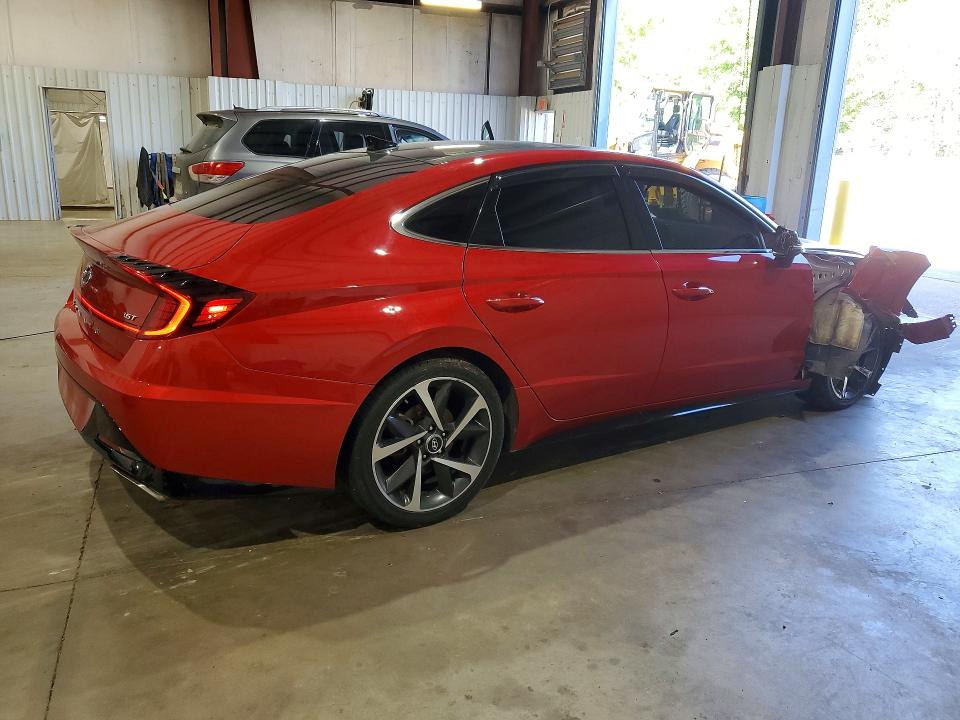 2021 Hyundai Sonata VIN 5NPEJ4J20MH066468 COPART salvage auction — FRONT END, Tx - Salvage Vehicle Title, sold $3,350 on 2026-07-06 (photo 3)