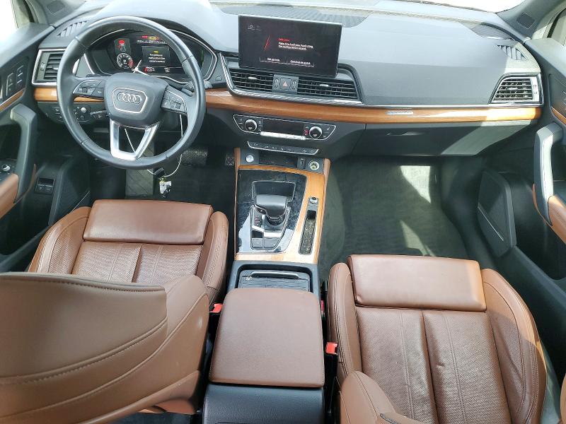 2021 Audi Q5 VIN WA1F2AFY6M2036335 COPART salvage auction — FRONT END, Ca - Salvage Certificate, sold $12,200 on 2026-07-16 (photo 8)