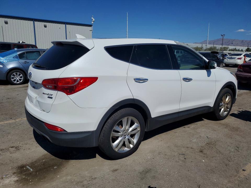 2013 Hyundai Santa fe VIN 5XYZWDLA4DG061160 COPART salvage auction — REAR END, Ut - Certificate Of Title, sold $775 on 2026-07-16 (photo 3)
