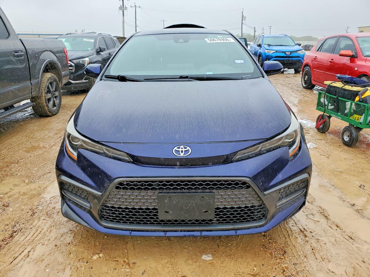 2020 Toyota Corolla VIN JTDS4RCE3LJ038166 COPART salvage auction — Side, TX - SALVAGE VEHICLE TITLE, sold $6,800 on 2026-07-02 (photo 5)