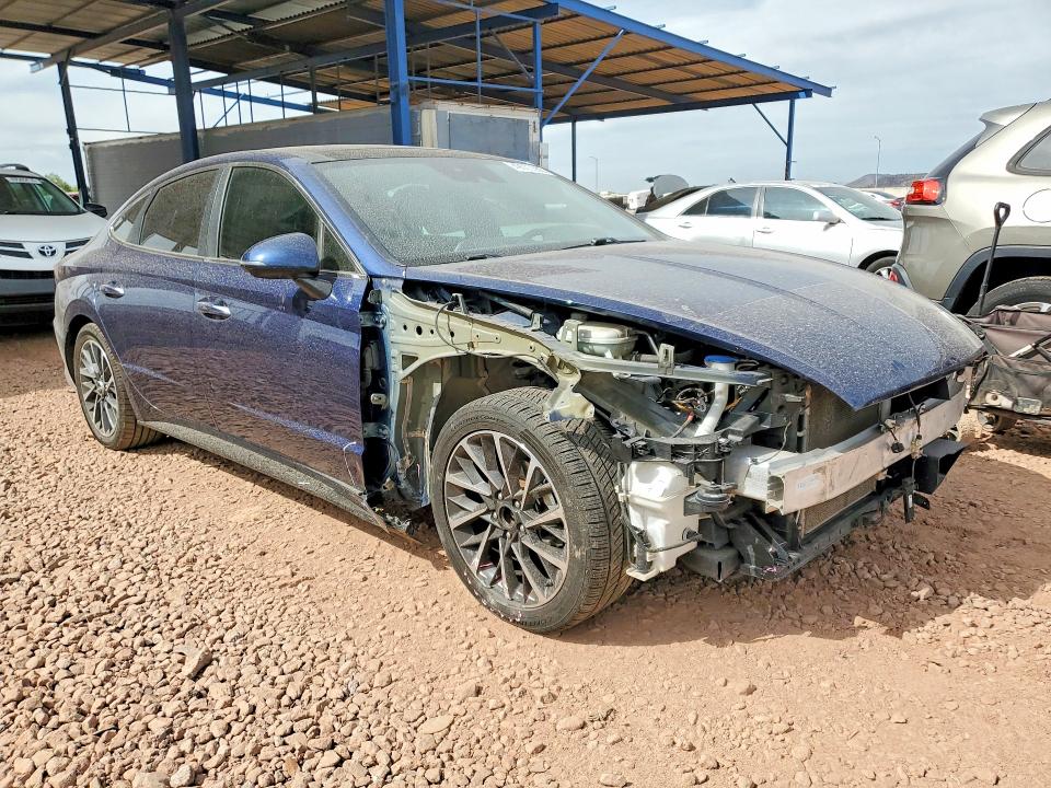 2020 Hyundai Sonata VIN 5NPEH4J26LH045652 COPART salvage auction — FRONT END, Id - Salvage Certificate Of Title, sold $3,950 on 2026-07-09 (photo 4)
