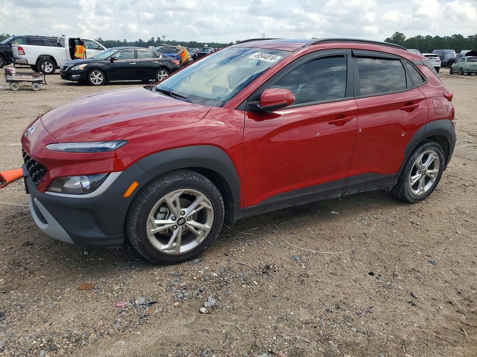 2022 Hyundai Kona VIN KM8K32AB1NU861873 COPART salvage auction — SIDE, TX - CERTIFICATE OF TITLE, sold $200 on 2026-07-28 (photo 1)