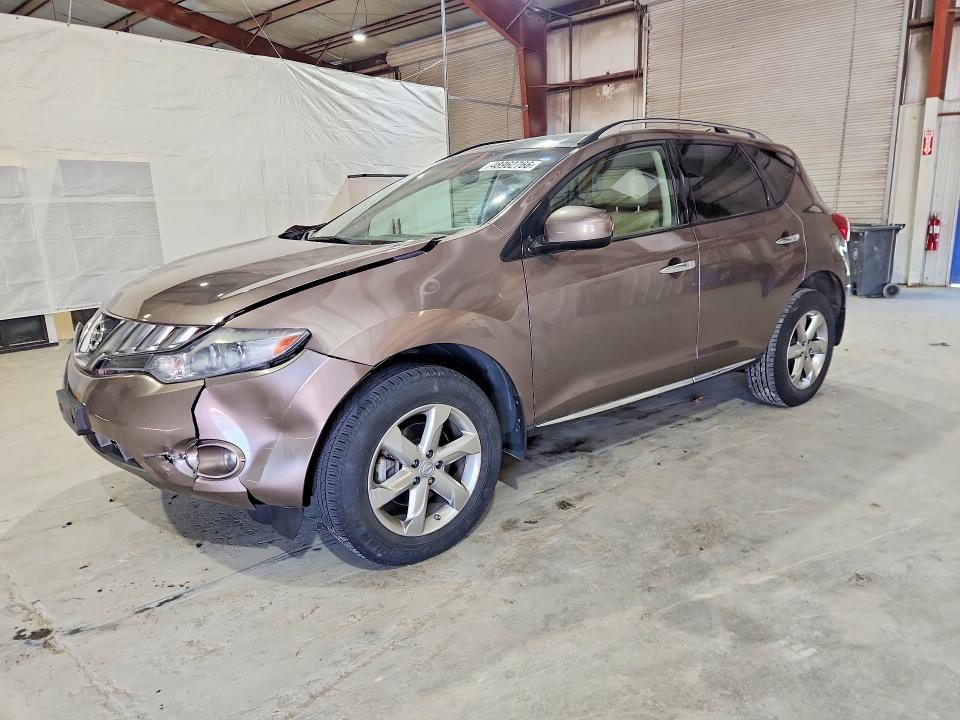 2010 Nissan Murano VIN JN8AZ1MW0AW135223 COPART salvage auction — FRONT END, Wi - Certificate Of Title, sold $775 on 2026-07-24 (photo 1)