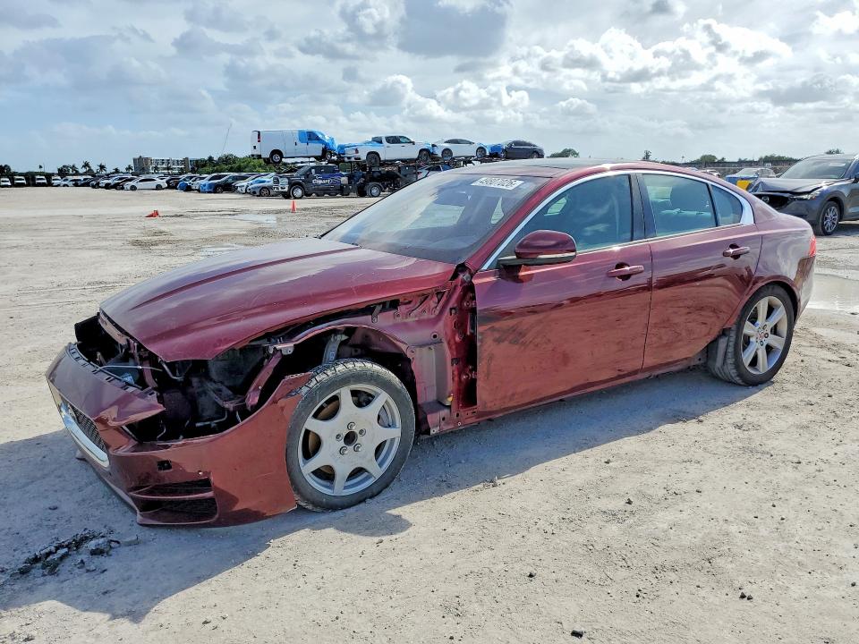 2017 Jaguar Xe VIN SAJAD4BGXHA968916 COPART salvage auction — FRONT END, FL - CERT OF TITLE SLVG REBUILDABLE, sold $350 on 2026-07-27 (photo 1)