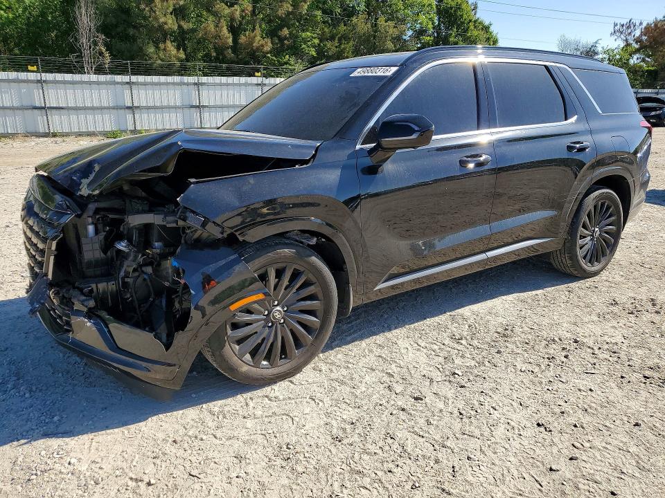 2024 Hyundai Palisade VIN KM8R7DGE7RU673736 COPART salvage auction — FRONT END, Id - Salvage Certificate Of Title, sold $7,800 on 2026-07-28 (photo 1)