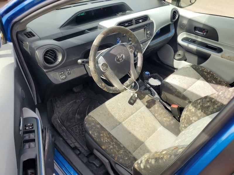 2012 Toyota Prius c VIN JTDKDTB30C1515343 COPART salvage auction — WATER/FLOOD, Hi - Certificate Of Salvage, sold $2 on 2026-07-20 (photo 8)