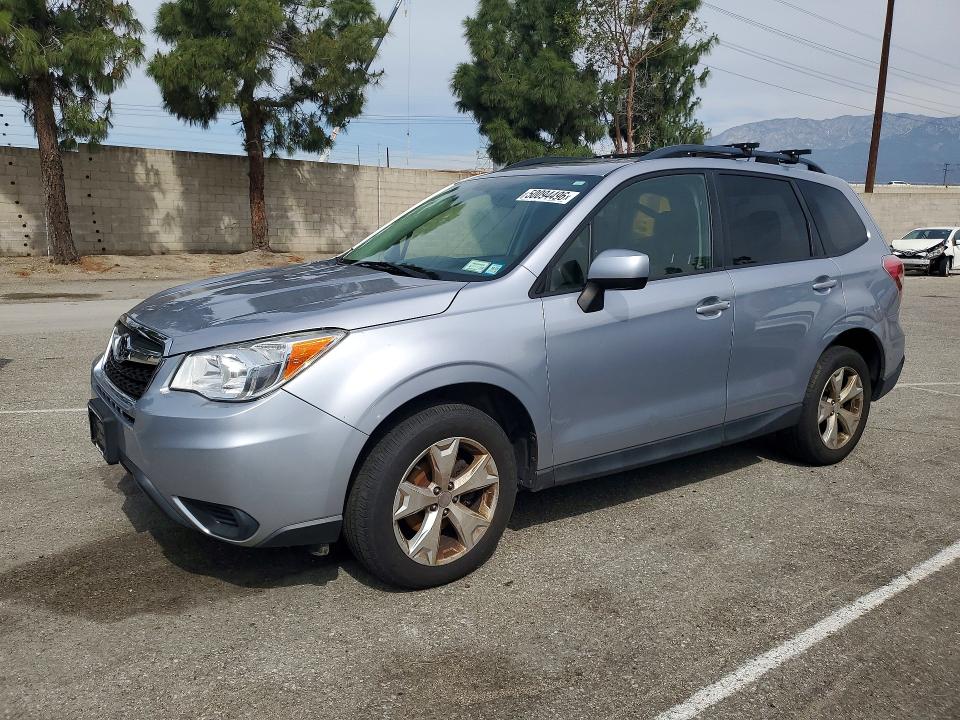 2015 Subaru Forester VIN JF2SJADC3FH833545 COPART salvage auction — FRONT END, Ny - Dis/Dlr/Exp Clean Title, sold $2,200 on 2026-07-21 (photo 1)