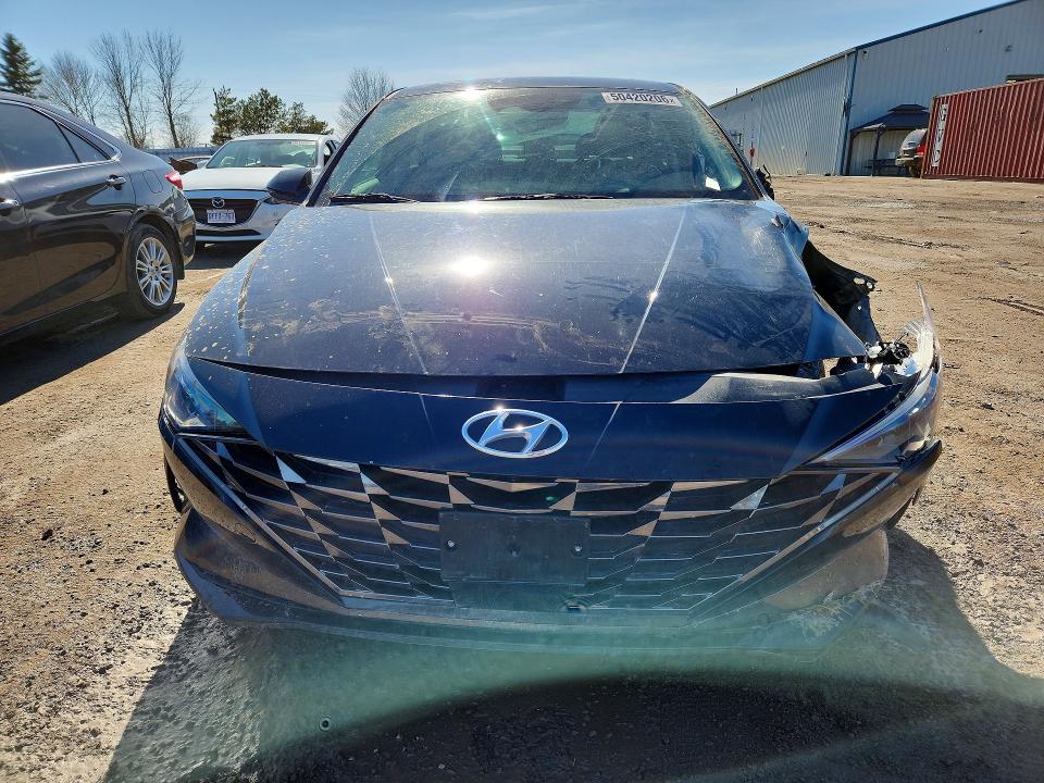 2021 Hyundai Elantra VIN KMHLN4AG7MU071403 COPART salvage auction — FRONT END, Salvage Title, sold $600 on 2026-07-21 (photo 5)