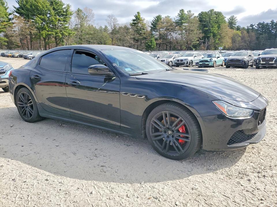 2017 Maserati Ghibli VIN ZAM57RTS0H1249547 COPART salvage auction — WATER/FLOOD, Salvage Title, sold $2,350 on 2026-08-24 (photo 4)
