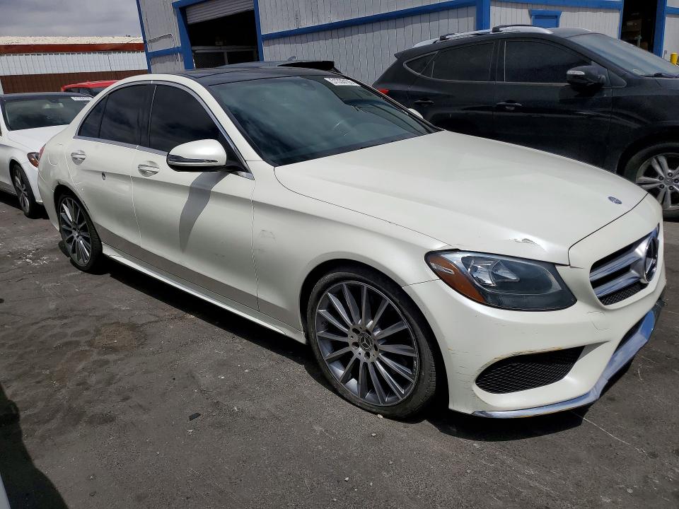 2017 Mercedes-benz C-klasse VIN 55SWF4JB7HU225026 COPART salvage auction — MINOR DENT/SCRATCHES, Nv - Certificate Of Title (P), sold $6,500 on 2026-07-02 (photo 4)