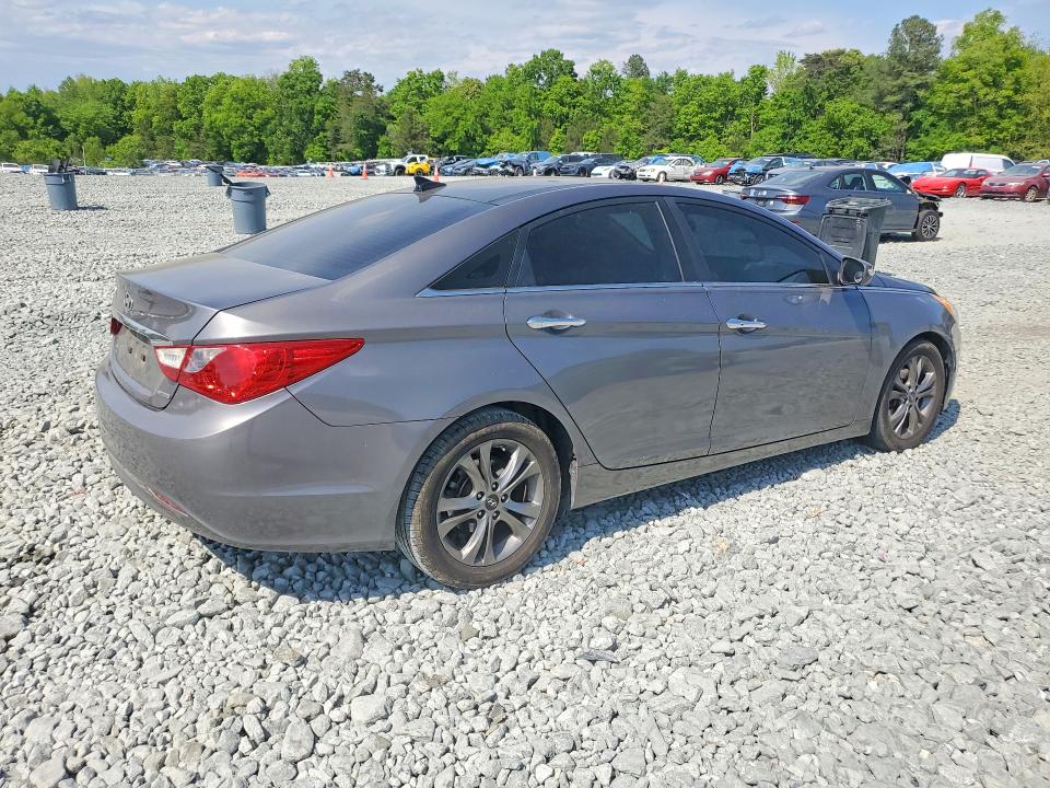 2012 Hyundai Sonata VIN 5NPEC4AC0CH384074 COPART salvage auction — MECHANICAL, Nc - Salvage Certificate Of Title, sold $650 on 2026-07-08 (photo 3)