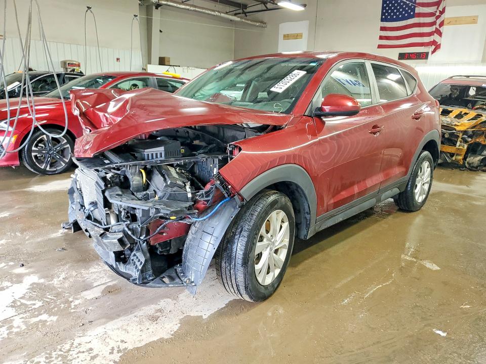2019 Hyundai Tucson VIN KM8J23A49KU888384 COPART salvage auction — FRONT END, Il - Salvage Certificate, sold $1,500 on 2026-07-07 (photo 1)