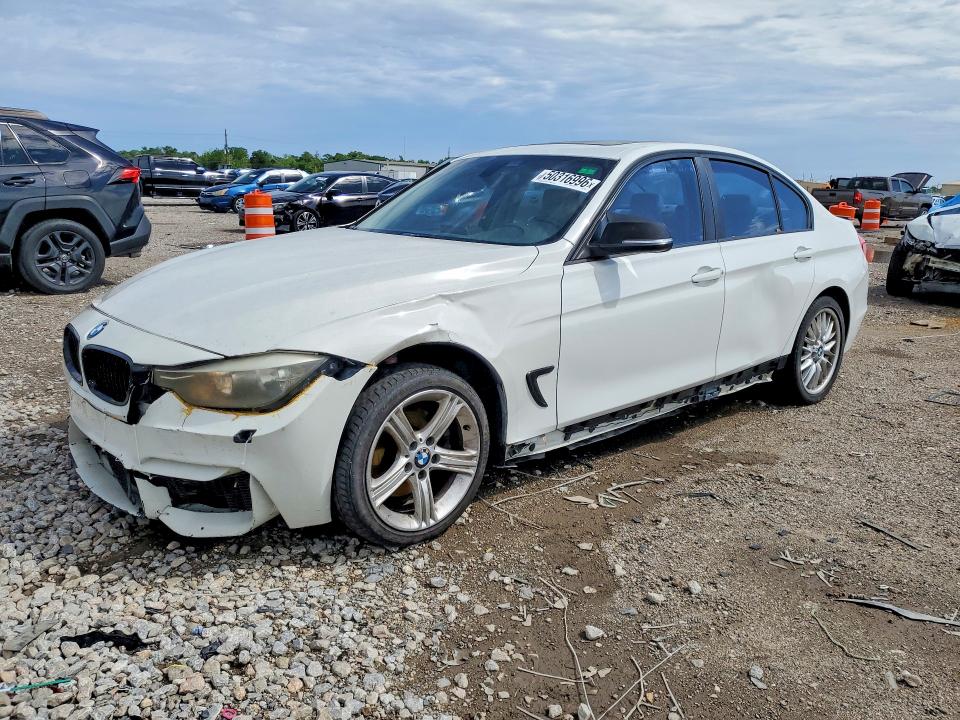 2012 BMW 3er VIN WBA3A5G52CNP16279 COPART salvage auction — FRONT END, Tx - Cert Of Title-Rebuilt Salvage, sold $400 on 2026-07-09 (photo 1)