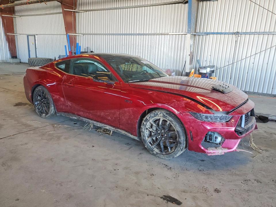 2025 Ford Mustang VIN 1FA6P8CF7S5406812 COPART salvage auction — ROLLOVER, Ca - Salvage Certificate, sold $8,100 on 2026-07-02 (photo 4)