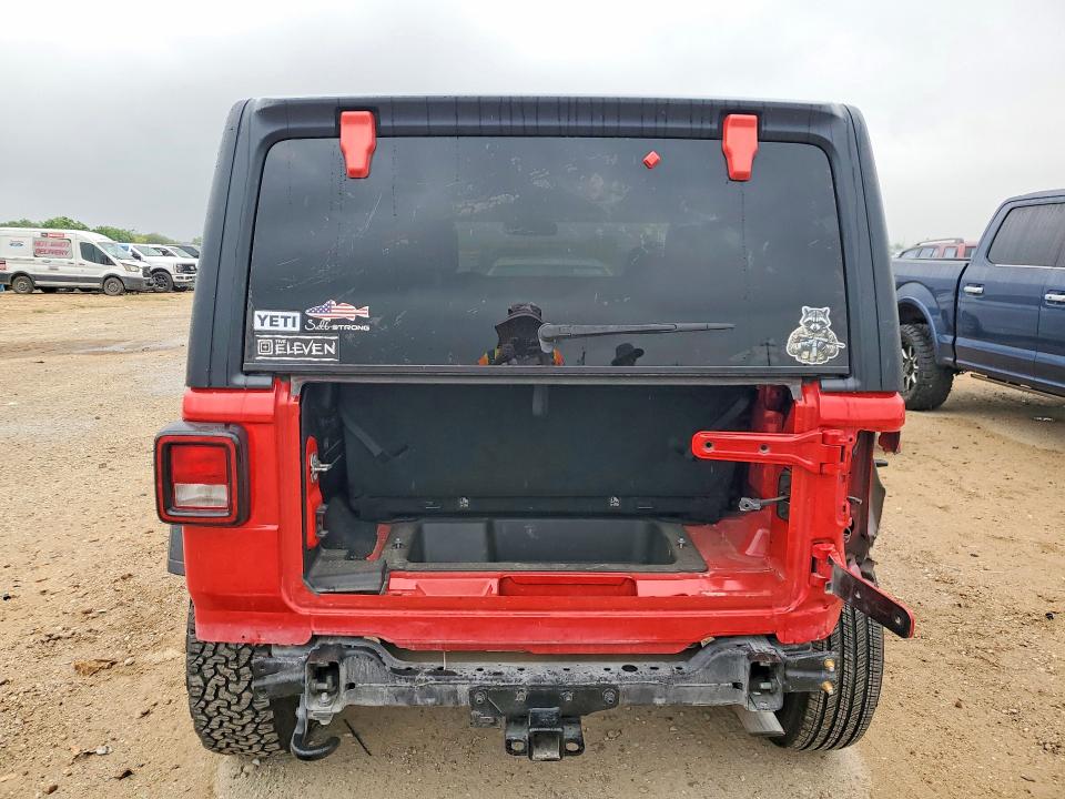 2019 Jeep Wrangler / VIN 1C4GJXAG7KW646152 COPART salvage auction — REAR END, Tx - Salvage Vehicle Title, sold $8,800 on 2026-07-09 (photo 6)